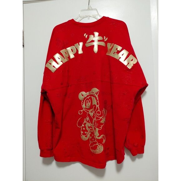 Disneyland Resort Mickey Red Spirit Jersey Happy New Year Adult Unisex XXL - Picture 6 of 10